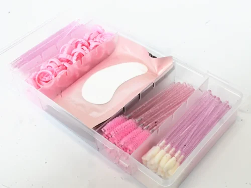 Alternative view of KIT DE ACCESORIOS ROSA CON GLITTER + CAJA ORGANIZADORA