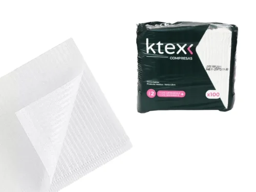 Alternative view of COMPRESAS DESCATABLES K-TEX  - x100 UNIDADES