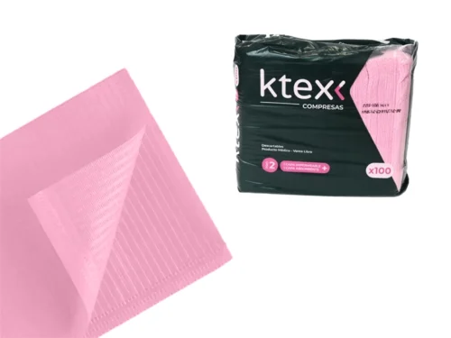 COMPRESAS DESCATABLES K-TEX  - x100 UNIDADES