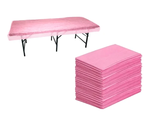 CUBRECAMILLA DESCARTABLE - SIN ELÁSTICO ROSA - 180x80cm
