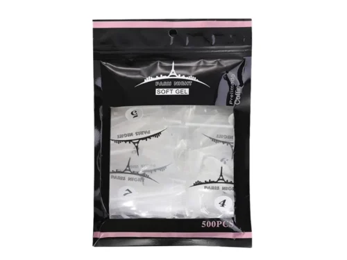 TIPS SOFT GEL PARIS NIGHT PRELIMADO EN BOLSA X500 -COFFIN