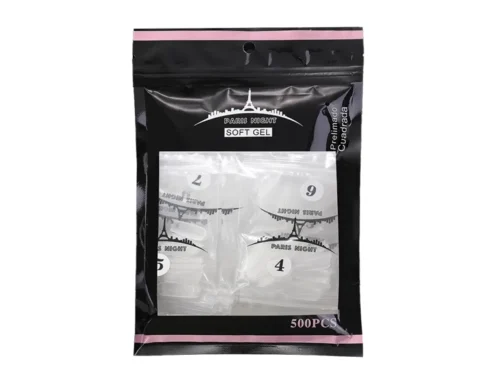 TIPS SOFT GEL PARIS NIGHT PRELIMADO EN BOLSA X500 - CUADRADA