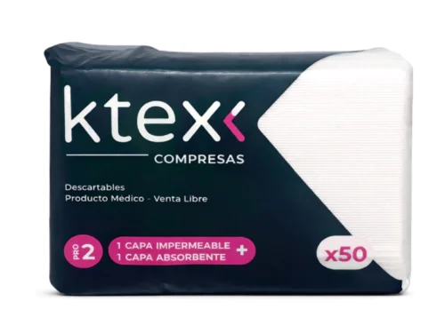 COMPRESAS DESCARTABLES K-TEX X50 UNIDADES