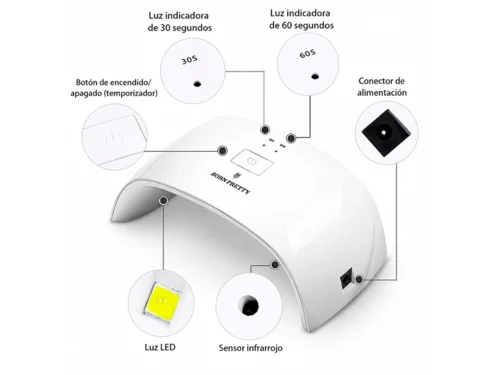 Alternative view of CABINA DE UÑAS UV LED - BORN PETTY- 24W