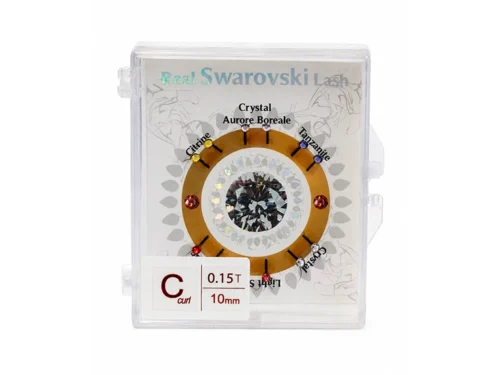 EXTENSIÓN DE PESTAÑAS NEICHA PREMIUM C/ CRISTALES SWAROVSKI- CURL C - GROSOR 0.15 - 10mm