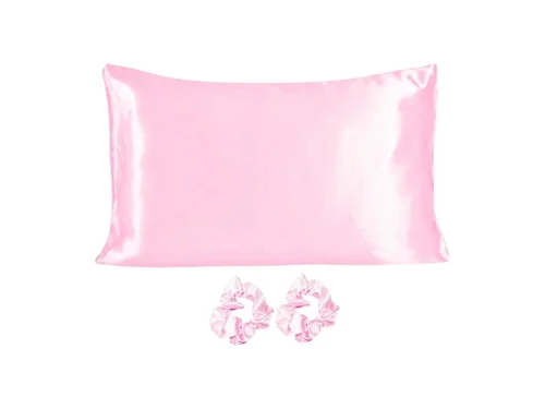 KIT ANTIFRIZZ SATEN- FUNDA ALMOHADA+2 SCRUNCH