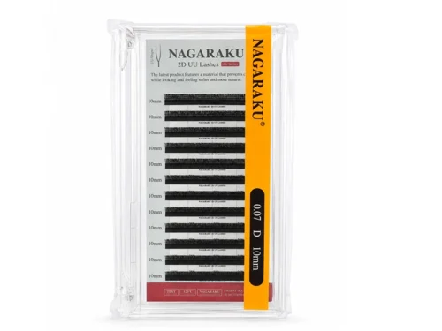 EXTENSION DE PESTAÑAS NAGARAKU - 2D UU - 0.07 - CURVA D - 10mm