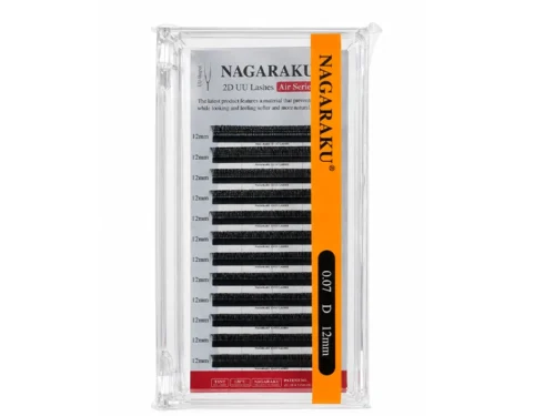 EXTENSION DE PESTAÑAS NAGARAKU -2D UU - GROSOR 0.07 - CURL D