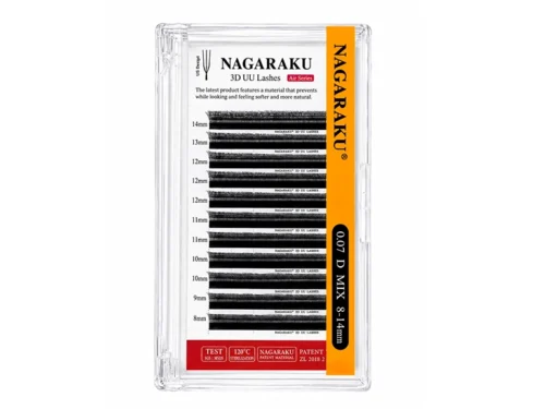 EXTENSION DE PESTAÑAS NAGARAKU - 3D UU - 0.07 - MIX