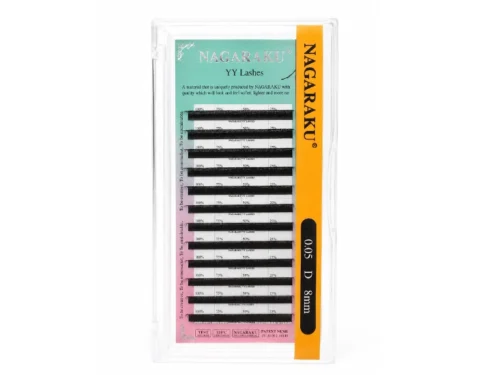 EXTENSIÓN DE PESTAÑAS NAGARAKU TECNOLÓGICAS - CURL YY - GROSOR 0.05 -CURL D