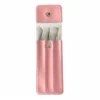 ESTUCHE PARA 3 PINZAS ROSA - CUERINA ROSA