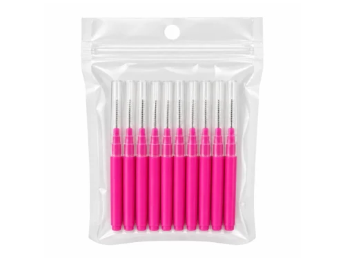 MICROCEPILLO PARA LAMINADO - ROSA - 10 unidades