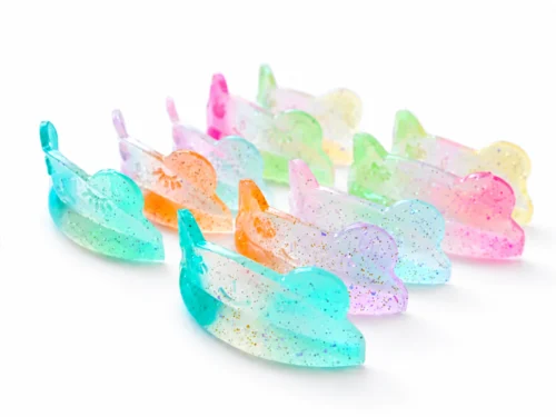 Alternative view of MOLDES (BIGUDIES) ANATOMICOS SMILE MULTICOLOR CON GLITTER - EN LATA