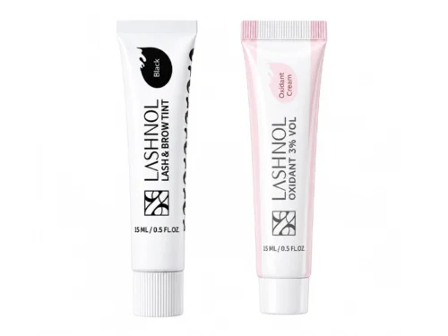 KIT TINTE NEGRO+ OXIDANTE  3% PARA PESTAÑAS Y CEJAS - LASHNOL