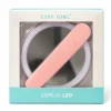 ESPEJO REDONDO PORTATIL LUZ LED -USB - CITY GIRL - Imagen 3