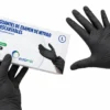 GUANTES NITRILO NEGRO EUROMIX - (x100)
